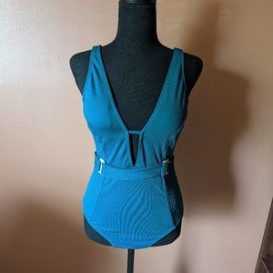 Cupshe Belted One Piece | Emerald Green